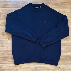 Chaps Men's Deep Blue Crewneck Sweater - 2XLT